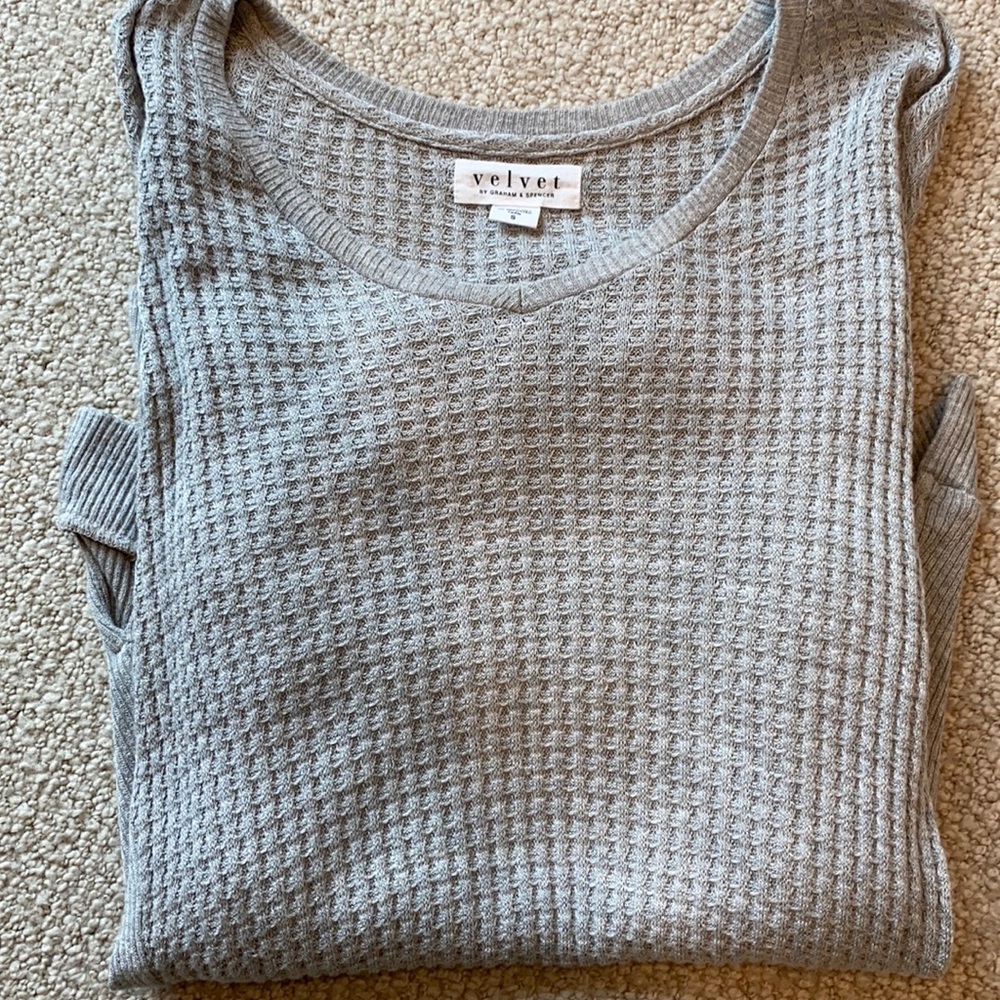 Velvet sweater